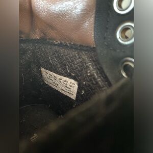 Little girl size 9 black and rose gold trim timberland boots